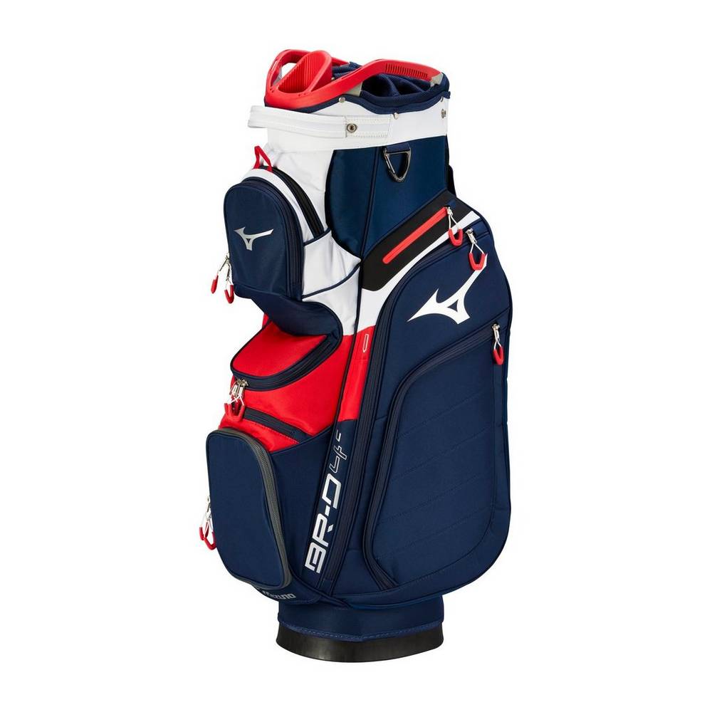 Bolsa Mizuno BR-D4C Cart Hombre Azul Marino/Rojas España OHBY-83409